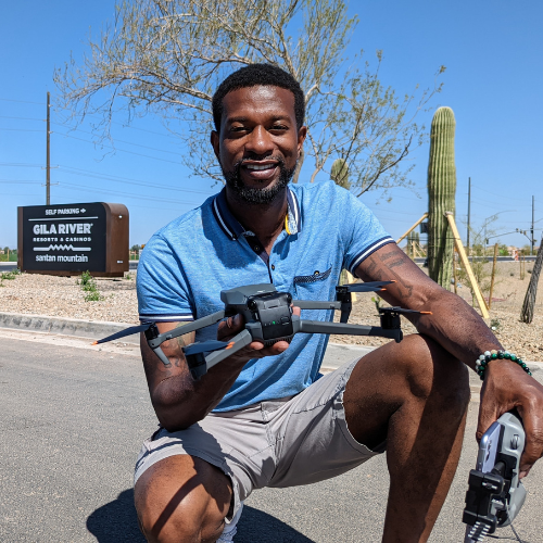 Omari Garrett, Pilot. Drone services in Phoenix, Arizona